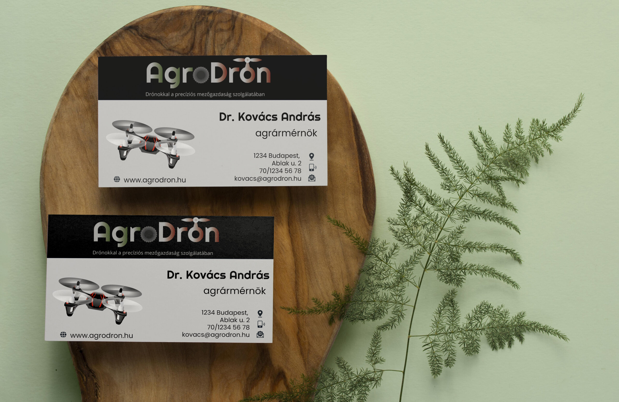 agrodron_nevjegy_leveles Agrodron névjegykártya mockup