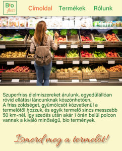 Biofriss címlapterv